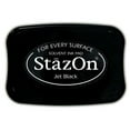 thumbnail image 2 of StazOn 2.5\"x 3.75\" Large Jet Black Solvent Ink Pad, 2 of 6