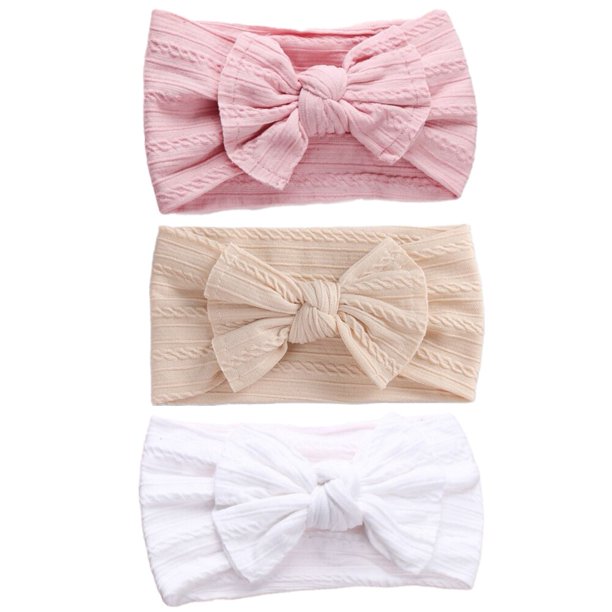 3 unids/lote Cable Knit Baby Girl diadema Bandeau Bebe Nylon diademas para niñas recién nacidas banda elástica para el cabello accesorios para el cabello de bebé Tan Jianjun unisex