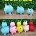 thumbnail image 1 of 存钱罐儿童礼物 搪胶小猪储蓄罐广告礼品logo 创意卡通儿童存钱罐Gold中号 Deng Xun unisex, 1 of 1