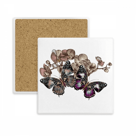 

Flowers and Square Coaster Cup Mat Mug Subplate Holder Insulation Stone