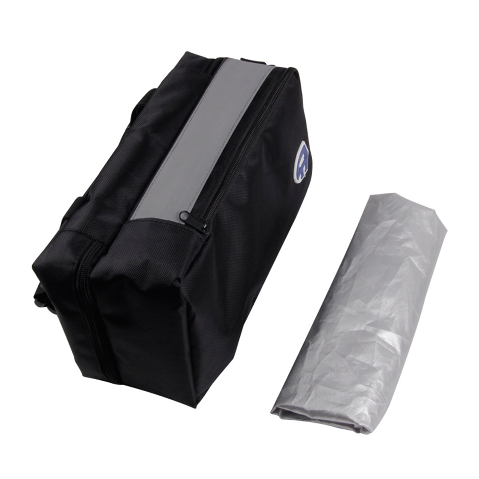 Black Motorcycle Bike Luggage Bag Rear Seat Helmet Pack Waterproof Oxford Cloth 