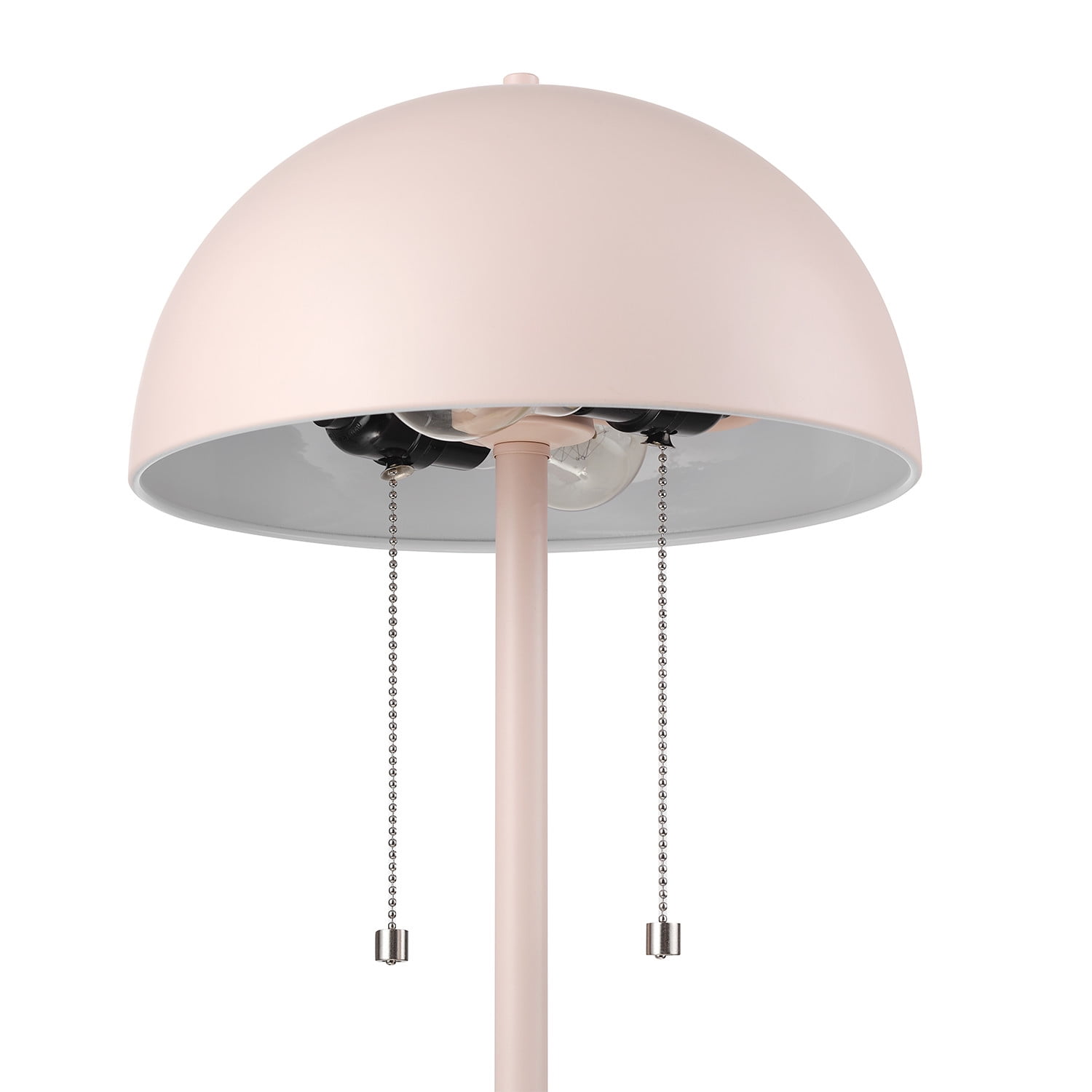 Globe Electric 21" Matte Pink Desk Lamp with Double Pull Chains