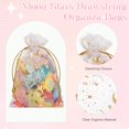 thumbnail image 3 of Bolsas de organza con cordón Shappy, 150 unidades, 9 x 12 cm, Gold Star, 3 of 6