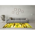 thumbnail image 3 of Ahgly Company Machine Washable Indoor Rectangle Abstract Yellow Contemporary Area Rugs, 4' x 6', 3 of 4
