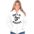 thumbnail image 4 of Don’t Be Negative Photographer Pun Unisex Fleece Graphic Zip Up Hoodie Brisco Brands 5X, 4 of 5