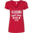 thumbnail image 3 of Inktastic Alabama Awesome Since 1819 Women's V-Neck T-Shirt, 3 of 5