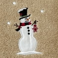 thumbnail image 2 of SKL Home by Saturday Knight Ltd. Rustic Plaid Snowman 2 Piece Hand Towel in Wheat, 2 of 7