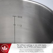 Magefesa Star 10.6-Quart Stainless SteelPressure Cooker, Works on All Stovetops, Safety Lock, 8 PSI Cooking