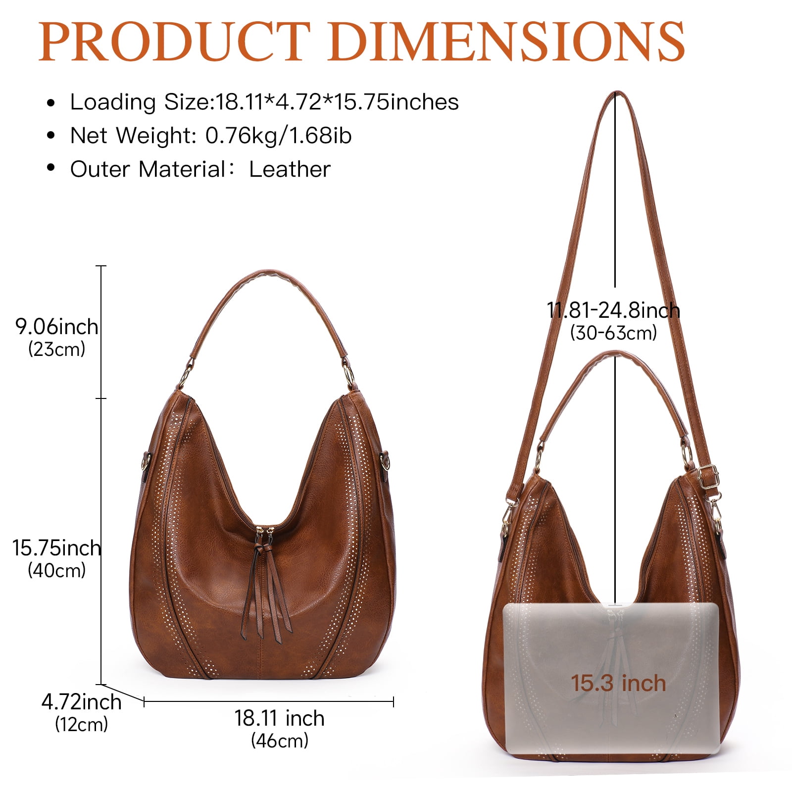 SENDEFN Women Large Crossbody Bags Ladies Shoulder Handbags purse with Adjustable Strap for Work Travel Everyday