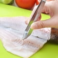 thumbnail image 4 of Pinzas de acero inoxidable, pinzas para desplumar con punta inclinada, Clip de pluma de pollo, pinza en espiga, pinzas para el cabello, utensilios de cocina, 2 uds., 4 of 5