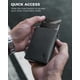 thumbnail image 5 of Cartera LORZOR para Apple AirTag RFID de piel de fibra de carbono, 5 of 8