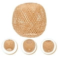 thumbnail image 3 of EASTIN 1pc Bamboo Pendant Lamp Cover Rural Style Handmade Bamboo Weaving Lampshade (Random Color), 3 of 6