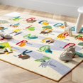 thumbnail image 3 of Kids Rug, Alphabet and Animals Carpet for Playroom, Children's Educational Play Mat ABC Rugs for Toddlers, Non-Slip Area Rugs for Kid Bedroom, Room Decor、Home Decor, 5.7 x 4.3 ft, Orange, 1 Pack, 3 of 6