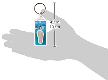 Wichita, KS FootWhere Souvenir Keychains. (WCT100 - Assorted) 6 Piece Set