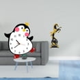 thumbnail image 2 of Reloj de pared de madera con diseño de pingüino de dibujos animados, colección de estatuas modernas, adorno de mesa, escultura de animal para dormitor, 2 of 8