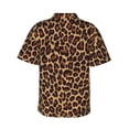 thumbnail image 4 of Cool Cheetah Leopard Men'S 3d Print Casual Button Down Shirts, Novelty Hawaiian Short Sleeves 3xl, 4 of 7
