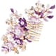 thumbnail image 1 of Peineta de perlas para boda, horquilla de flores para novia, pinza para el cabello con flores para novia, 1 of 7