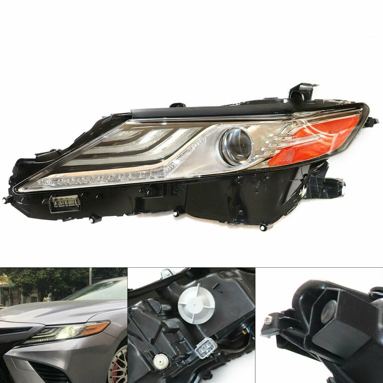 Headlight Driver Assembly LED Fit 2018 2019 2020 Toyota Camry XLE XSE  Headlamp Driver 's Side (LH) Headlamp For Toyota Camry XLE/XSE 2.5L/3.5L