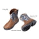 thumbnail image 3 of Botas DREAM PAIRS Vaqueras para Niños Talla 12 Marrón, 3 of 7