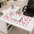 thumbnail image 3 of Long Mouse Pads for Desk,White Cow Milk Strawberry Pattern Desk Mats on Top Of Desks, Desk Mouse Pad Extra Large with 3mm Non-Slip Base and Stitched Edge for Gaming,Office,Work,Home 31.5"x15.7", 3 of 6