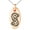 Rose, variant on Stainless Steel God of Mischief Loki Viking Norse Engraved Small Oval Charm Pendant Necklace