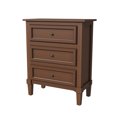 thumbnail image 4 of HLR Brown Modern 3-Drawer Nightstand with Storage, Already Assembled Wood Bedside Table End Table for Bedroom, Hallway, 4 of 9