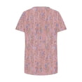 thumbnail image 5 of Summer Fashion Tops for Womens 2025 Plus Size V- Neck Printed Casual Pullover With Short Sleeves, 5 of 5
