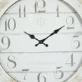 thumbnail image 5 of DecMode Blue/White Coastal Anchor Inspired Nautical Wall Clock, 23"D, 5 of 14