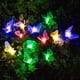 thumbnail image 4 of Guirnalda de luces solares con 12 LED y diseño de mariposas para exteriores, decoración de jardín, enchufe de 3,8 m, 4 of 9