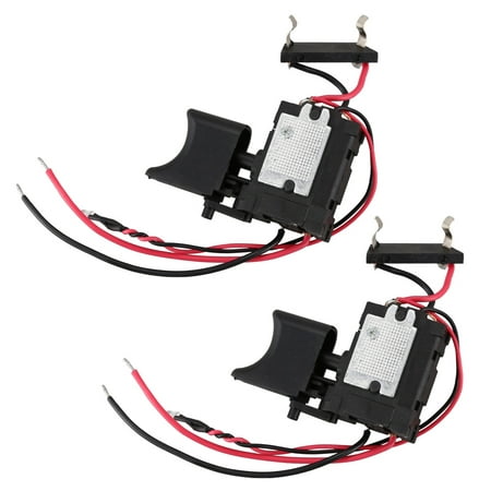 

2X 7.2 V - 24 V Lithium Battery Cordless Drill Switch Speed Control Trigger Switch With Small Light
