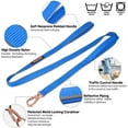 thumbnail image 5 of DOGNESS Classic Double Handle Dog Leash, Heavy Duty Soft Padded Reflective Nylon, for Walking Training Small Medium Large Dogs, Matching Collar Harness Sold Separately (Blue, L:90-120lbs), 5 of 7