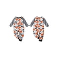 thumbnail image 6 of Qiylii Baby Halloween Bodysuit, Pumpkin Striped Long Sleeve Romper, 0-24 Months, 6 of 9