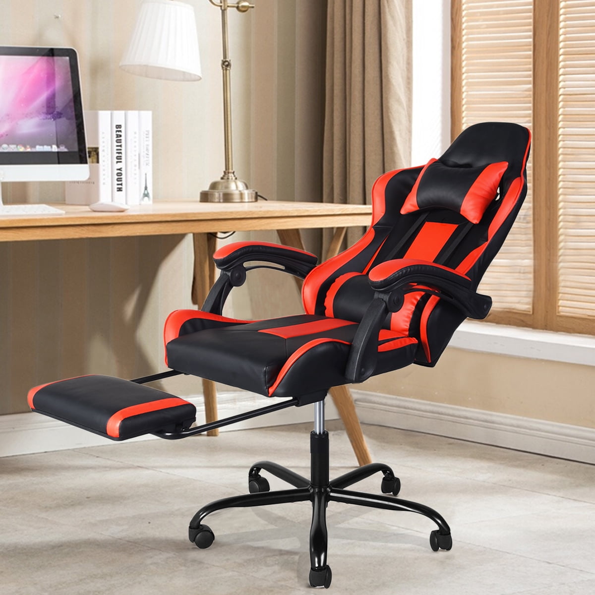 Furniture R Gaming Office Chair Ergonomic Backrest and Seat Height