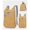 Khaki, variant on Wofarmy Travel Friendly Foldable Waterproof Backpack Lightweight and Easy to Carry Orange