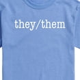 thumbnail image 3 of Instant Message - They Them Pronouns - Men's Short Sleeve Graphic T-Shirt, 3 of 6