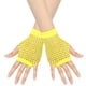 thumbnail image 1 of Zhuge Guantes cortos de rejilla de poliéster amarillos para adultos (paquete de 1) perfectos para fiestas y disfraces, 1 of 4