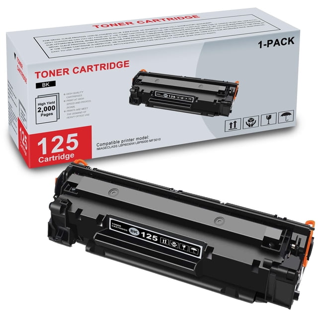 Cartucho de tóner SLIKIA CRG125 negro de alto rendimiento para 2000 páginas