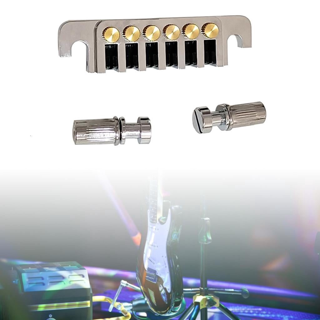 CEORPER 6-String Electric Guitar Bridge Tailpiece Vintage Bridges with Studs and Inserts