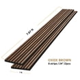 thumbnail image 5 of 3D Wood Wall Panels | Acoustic Panels for Interior Wall Décor on Felt Back Board | Decorative Slat Panels for Wall and Ceilings | Oxide Brown - 8 x 1 ft. x 2 Pack, 5 of 5