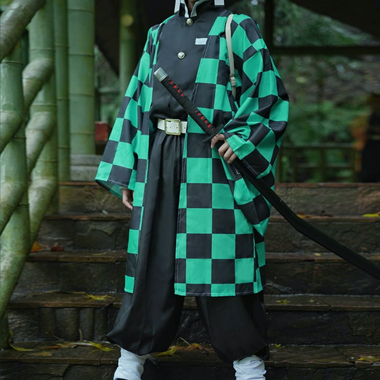 Churgold Kamado Tanjirou Cosplay Costume Anime Demon Slayer Kimono Outfit  Halloween Tanjirou Cosplay Outfits : : Jeux et Jouets