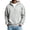 Light Gray, variant on Men's Zip Up Hoodie Lightweight Warm Full Zipper Hooded Jacket Casual Baggy Basic Solide Color Windbreaker Coat