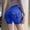 Blue, variant on Women's High-Waisted Scrunch Butt Shorts with Side Pockets and Stretchy Waistband, Buttery Soft Fabric for All Day Comfort Army Green L