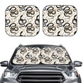 thumbnail image 2 of Daiia Snake 2PCS Car Windshield Sun Shade, Foldable Sun Shield for Car Front Window, Auto Sun Blocker Visor Protector Universal for Truck SUV Pickup-Large, 2 of 7