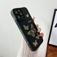 thumbnail image 6 of Compatible with iPhone 11 Pro Max Case(2019 6.5),Side Cute Plated Love Heart Back Bling Butterfly with Full Camera Len Cover Protection Soft TPU Shockproof Phone Case for Women Girls Men,Black, 6 of 15