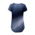 thumbnail image 4 of SMihono Hauts pour Femmes Été Décontracté Chic Manches Courtes Ouvert Bouton Col Rond Ample Tunique Plissée Blouse T-shirt Oversize pour Femmes, 4 of 7