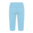 thumbnail image 5 of HAJWOH Women's Yoga Pants Leggings with Pockets High Waisted Knee Length Capris Stretch for Casual Workout Exercise, 5 of 6