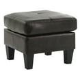 thumbnail image 2 of Glory Furniture Small Faux Leather Square Ottoman Red, 2 of 5