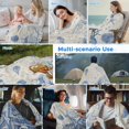 thumbnail image 5 of Blue Coastal Starfish Cooling Blanket,Lightweight Breathable Summer Throw Blanket with Double Sided Cold Effect,Beach Ocean Nautical Shells Conch Picnic Blankets Bed Sheet for Hot Sleepers 60"x80", 5 of 8