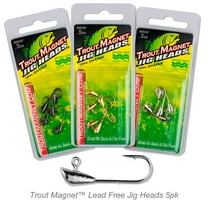 Leland's Lures Eco Friendly Trout Magnet Jig Head Nickel