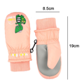 thumbnail image 2 of Manoplas de invierno para niños pequeños Guantes de esquí impermeables para niños Manopla de nieve de lana cálida MFZFUKR CPB-US-XD423-1, 2 of 5